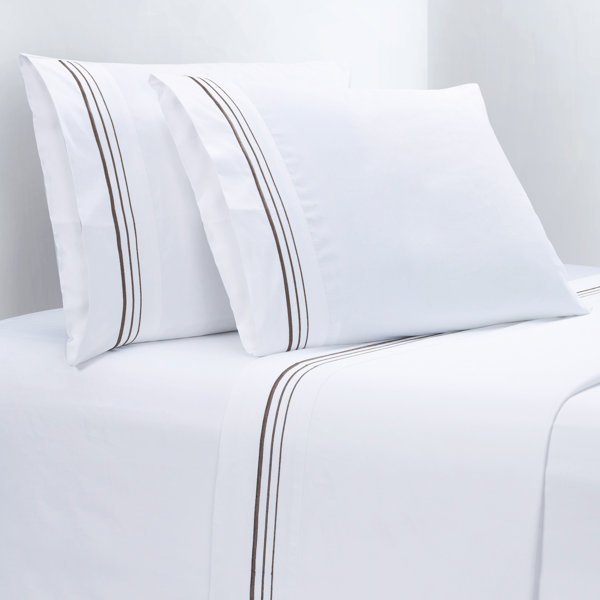 Draps 100% Coton Queen Size – Ensemble 4 Pièces Hunter Green, 400 Fils, Satiné, Literie De Luxe